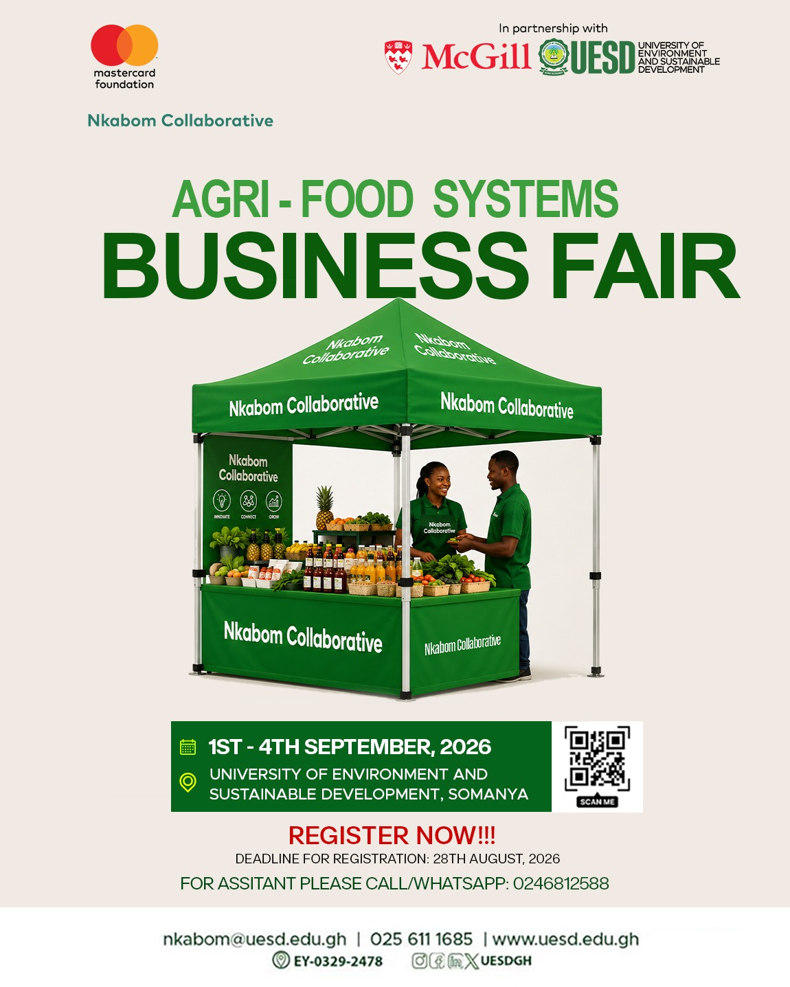 Agri-Food Systems Business Fair promotional poster